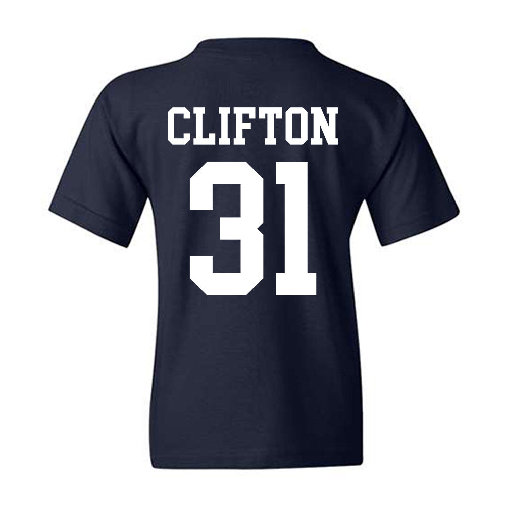BYU - NCAA Football : Jake Clifton - Sports Shersey Youth T-Shirt-1