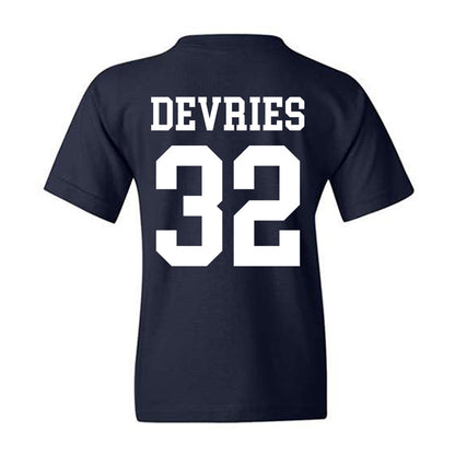 BYU - NCAA Football : Cannon DeVries - Sports Shersey Youth T-Shirt-1