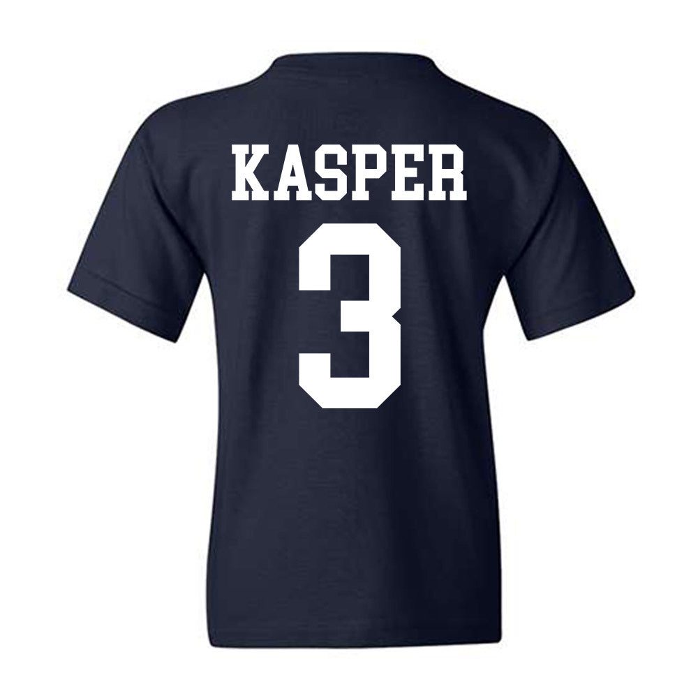 BYU - NCAA Football : Kyler Kasper - Sports Shersey Youth T-Shirt-1