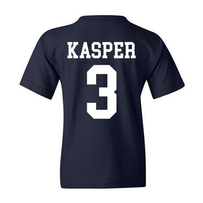 BYU - NCAA Football : Kyler Kasper - Sports Shersey Youth T-Shirt-1