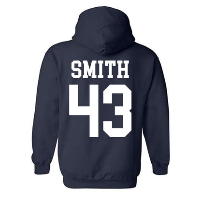 BYU - NCAA Football : Ty Smith - Sports Shersey Hooded Sweatshirt-1