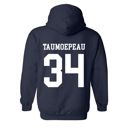 BYU - NCAA Football : Daniel Taumoepeau - Sports Shersey Hooded Sweatshirt-1