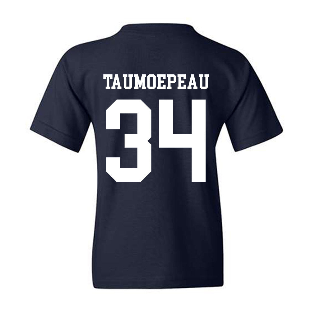 BYU - NCAA Football : Daniel Taumoepeau - Sports Shersey Youth T-Shirt-1