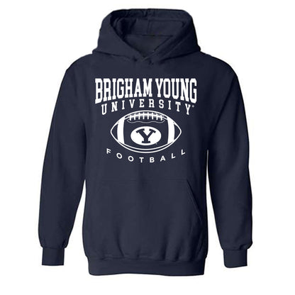 BYU - NCAA Football : Sione Moa - Sports Shersey Hooded Sweatshirt-0