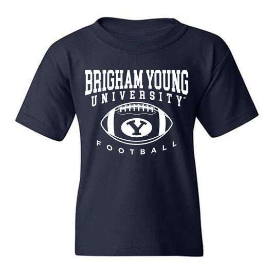 BYU - NCAA Football : Sione Moa - Sports Shersey Youth T-Shirt-0