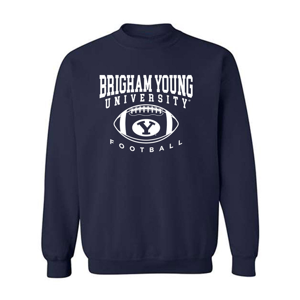 BYU - NCAA Football : Sione Moa - Sports Shersey Crewneck Sweatshirt-0