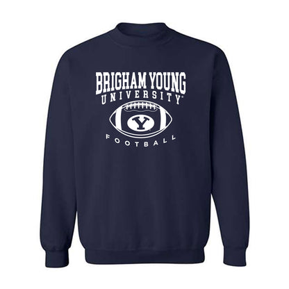 BYU - NCAA Football : Sione Moa - Sports Shersey Crewneck Sweatshirt-0