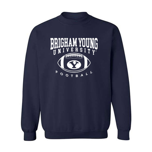 BYU - NCAA Football : Sione Moa - Sports Shersey Crewneck Sweatshirt-0