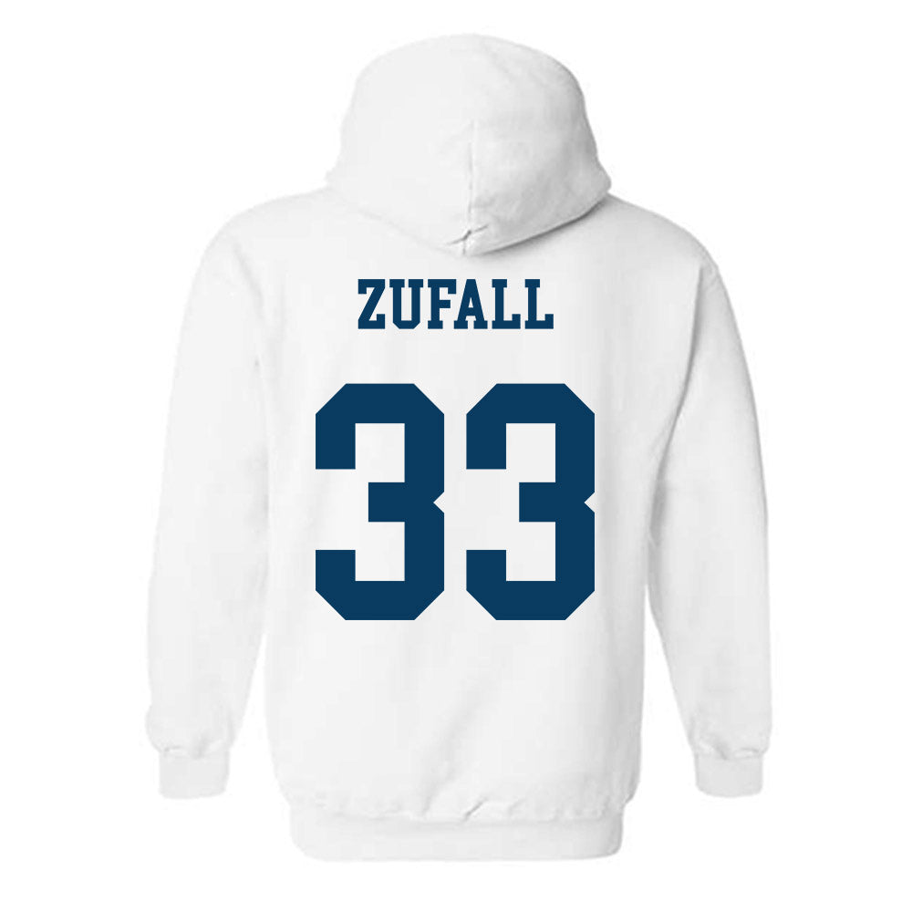 BYU - NCAA Baseball : Ethan Zufall - Generic Shersey Hooded Sweatshirt-1
