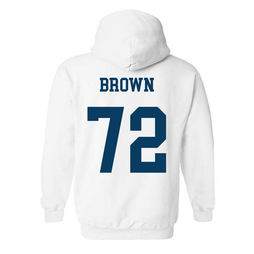 BYU - NCAA Football : Joe Brown - Generic Shersey Hooded Sweatshirt-1