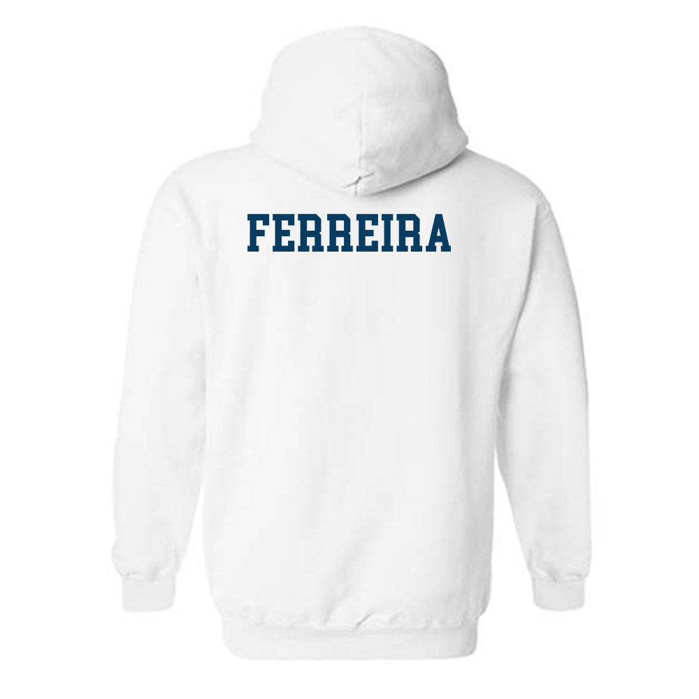 BYU - NCAA Men's Swimming & Diving : Lucca Ferreira - Generic Shersey Hooded Sweatshirt-1
