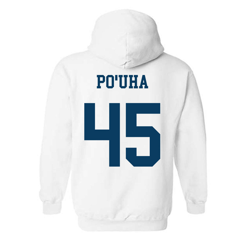 BYU - NCAA Football : Viliami Po'uha - Generic Shersey Hooded Sweatshirt-1