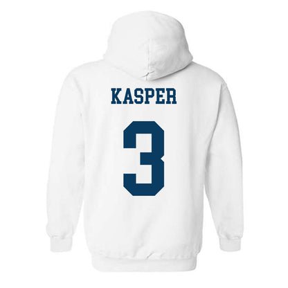 BYU - NCAA Football : Kyler Kasper - Generic Shersey Hooded Sweatshirt-1