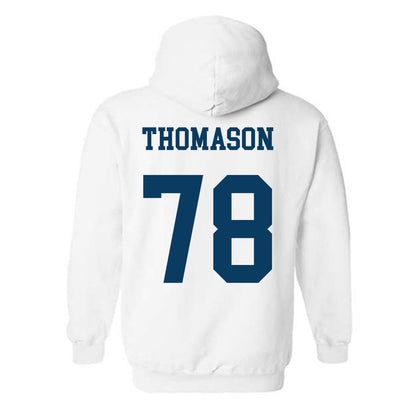 BYU - NCAA Football : Ethan Thomason - Generic Shersey Hooded Sweatshirt-1