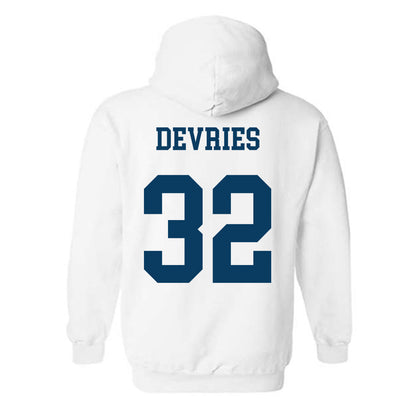 BYU - NCAA Football : Cannon DeVries - Generic Shersey Hooded Sweatshirt-1