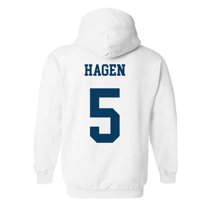 BYU - NCAA Football : Cody Hagen - Generic Shersey Hooded Sweatshirt-1