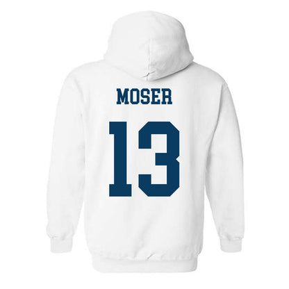 BYU - NCAA Men's Volleyball : Trent Moser - Generic Shersey Hooded Sweatshirt-1