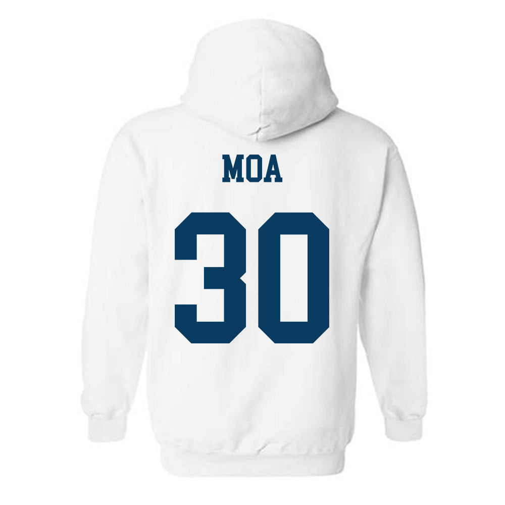 BYU - NCAA Football : Sione Moa - Generic Shersey Hooded Sweatshirt-1