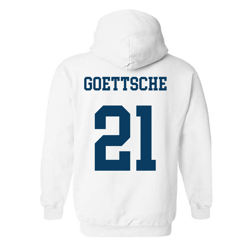 BYU - NCAA Women's Soccer : Mia Goettsche - Generic Shersey Hooded Sweatshirt-1