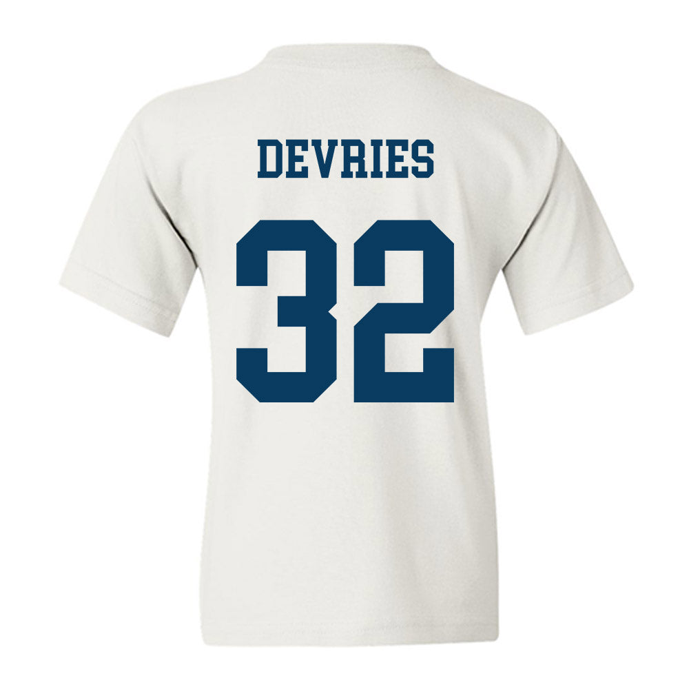 BYU - NCAA Football : Cannon DeVries - Generic Shersey Youth T-Shirt-1