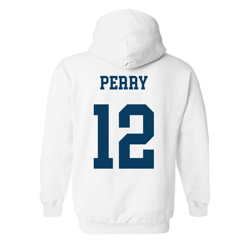 BYU - NCAA Women's Soccer : Afton Perry - Generic Shersey Hooded Sweatshirt-1