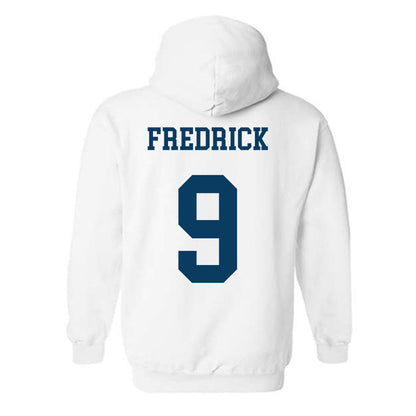 BYU - NCAA Women's Volleyball : Grace Fredrick - Generic Shersey Hooded Sweatshirt-1