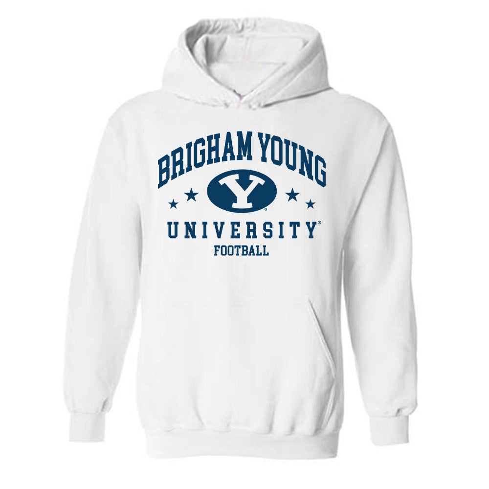 BYU - NCAA Football : Walker Lyons - Generic Shersey Hooded Sweatshirt-0