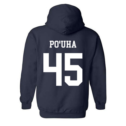 BYU - NCAA Football : Viliami Po'uha - Generic Shersey Hooded Sweatshirt-1