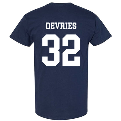 BYU - NCAA Football : Cannon DeVries - Generic Shersey T-Shirt-1