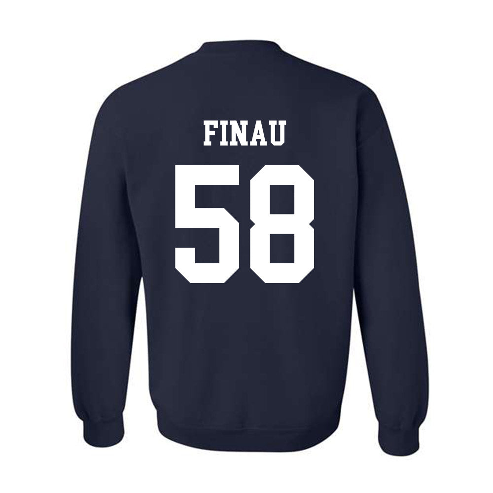 BYU - NCAA Football : Paki Finau - Generic Shersey Crewneck Sweatshirt-1