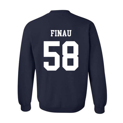 BYU - NCAA Football : Paki Finau - Generic Shersey Crewneck Sweatshirt-1