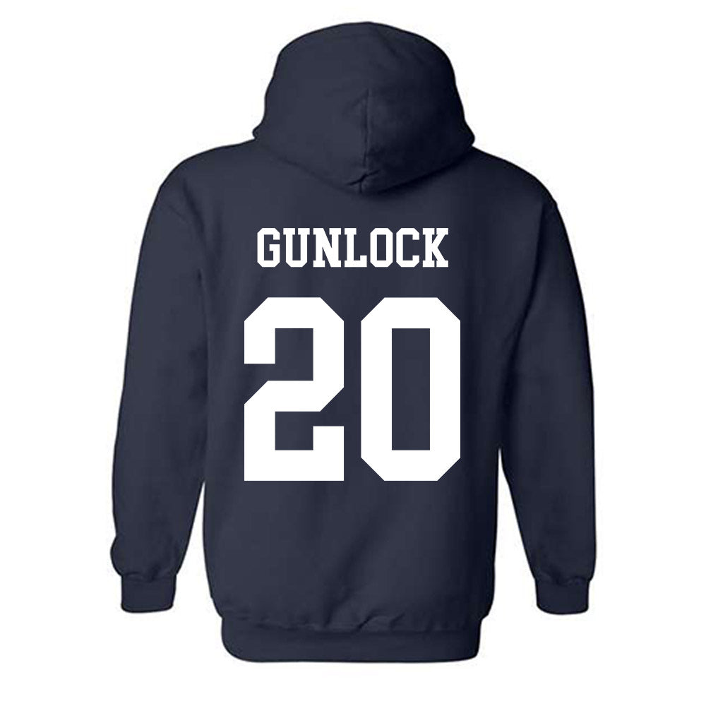 BYU - NCAA Women's Basketball : Braeden Gunlock - Generic Shersey Hooded Sweatshirt-1