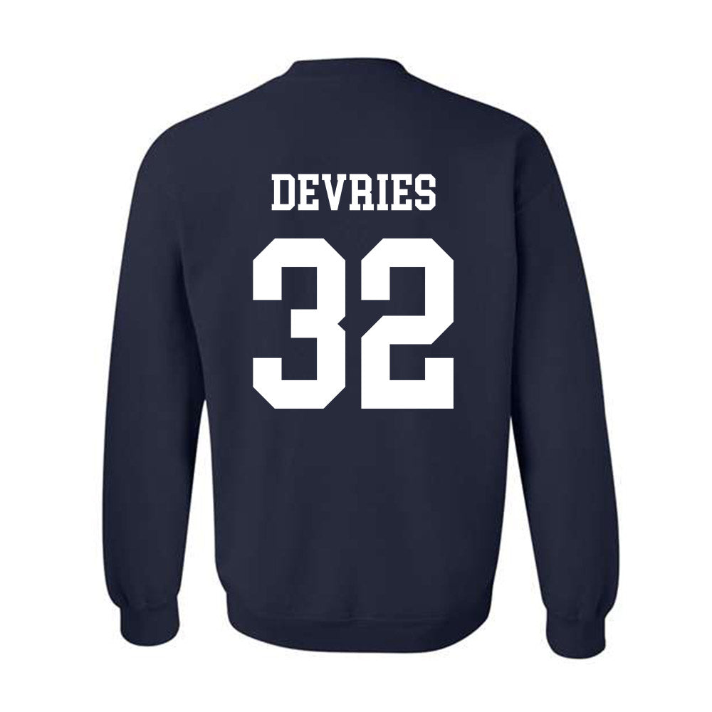 BYU - NCAA Football : Cannon DeVries - Generic Shersey Crewneck Sweatshirt-1