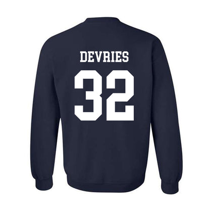BYU - NCAA Football : Cannon DeVries - Generic Shersey Crewneck Sweatshirt-1
