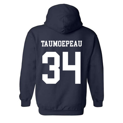 BYU - NCAA Football : Daniel Taumoepeau - Generic Shersey Hooded Sweatshirt-1