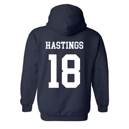 BYU - NCAA Women's Soccer : Kyleigh Hastings - Generic Shersey Hooded Sweatshirt-1