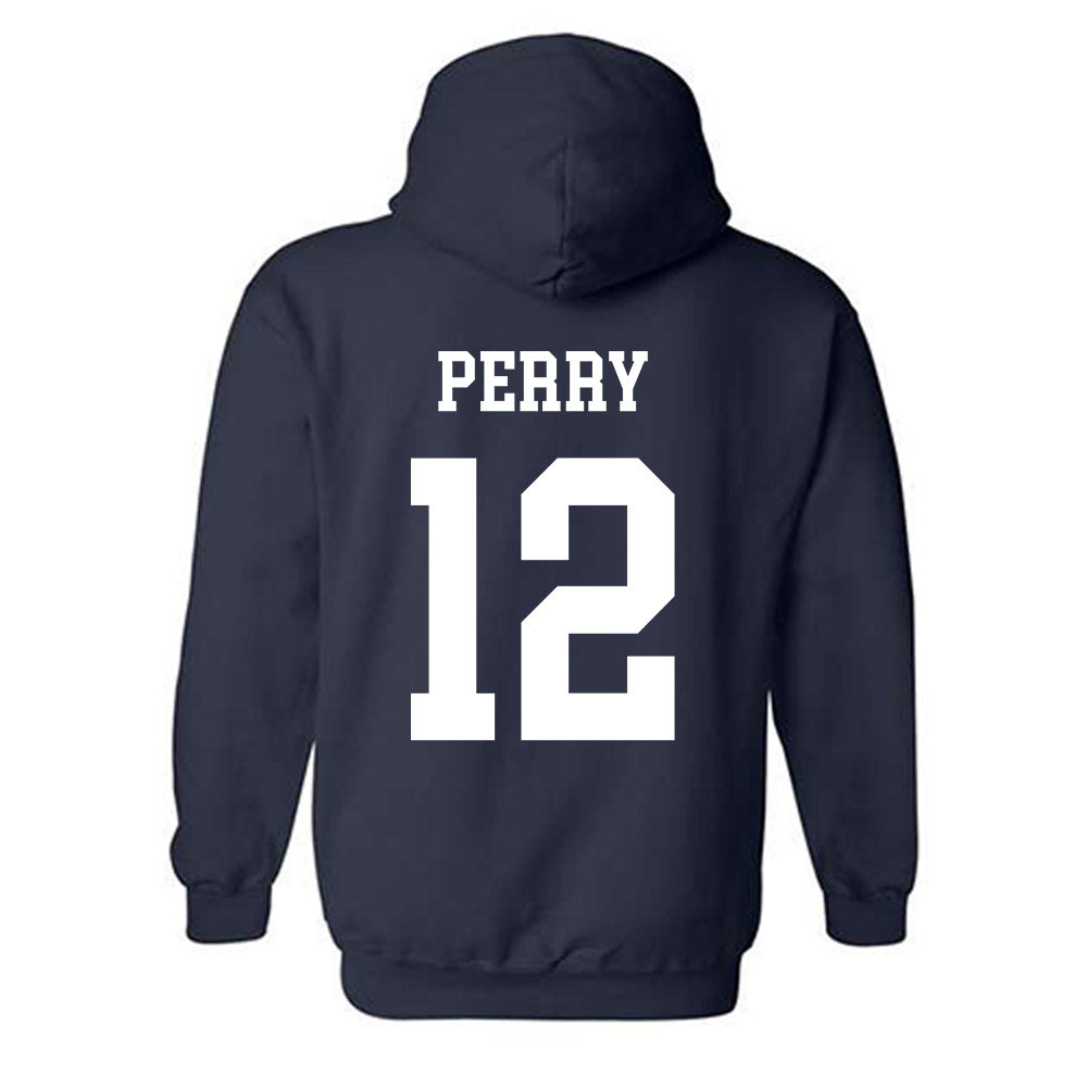 BYU - NCAA Women's Soccer : Afton Perry - Generic Shersey Hooded Sweatshirt-1