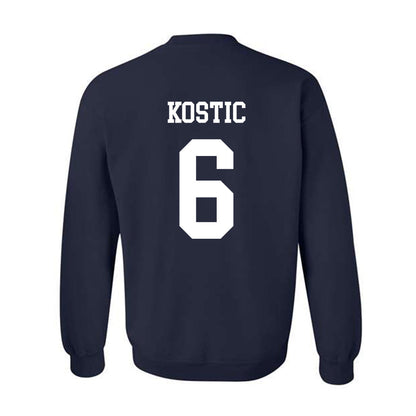 BYU - NCAA Men's Basketball : Aleksej Kostic - Generic Shersey Crewneck Sweatshirt-1