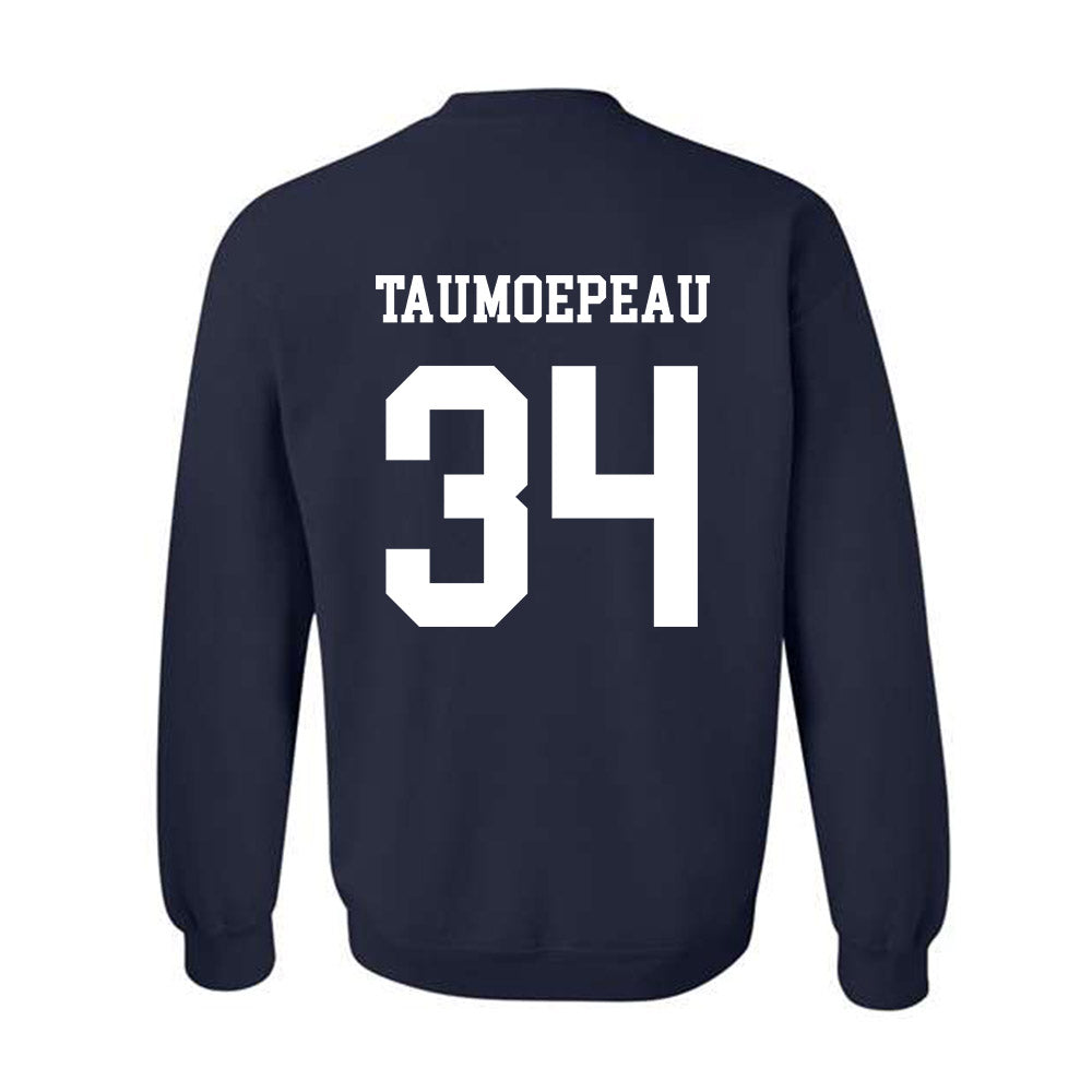 BYU - NCAA Football : Daniel Taumoepeau - Generic Shersey Crewneck Sweatshirt-1