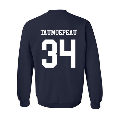 BYU - NCAA Football : Daniel Taumoepeau - Generic Shersey Crewneck Sweatshirt-1