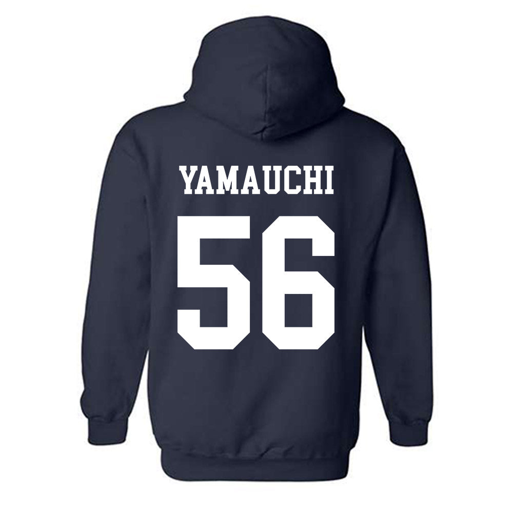 BYU - NCAA Football : Zak Yamauchi - Generic Shersey Hooded Sweatshirt-1