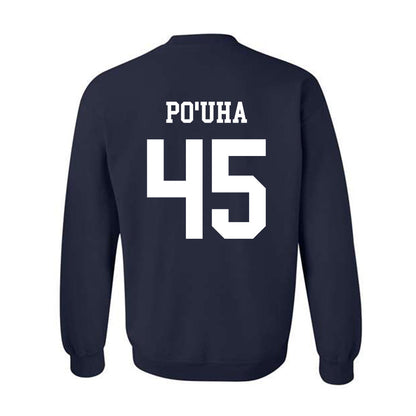 BYU - NCAA Football : Viliami Po'uha - Generic Shersey Crewneck Sweatshirt-1