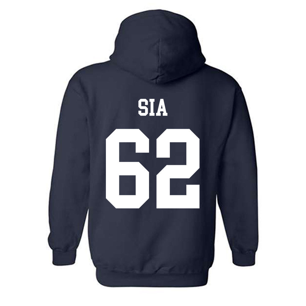 BYU - NCAA Football : Jr Sia - Generic Shersey Hooded Sweatshirt-1