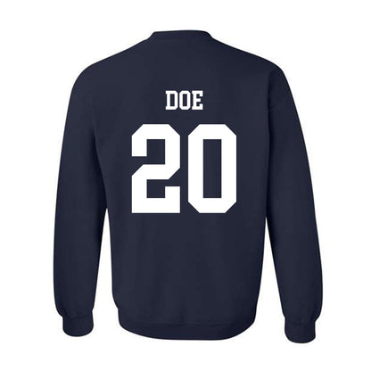 BYU - NCAA Football : Kevin Doe - Generic Shersey Crewneck Sweatshirt-1
