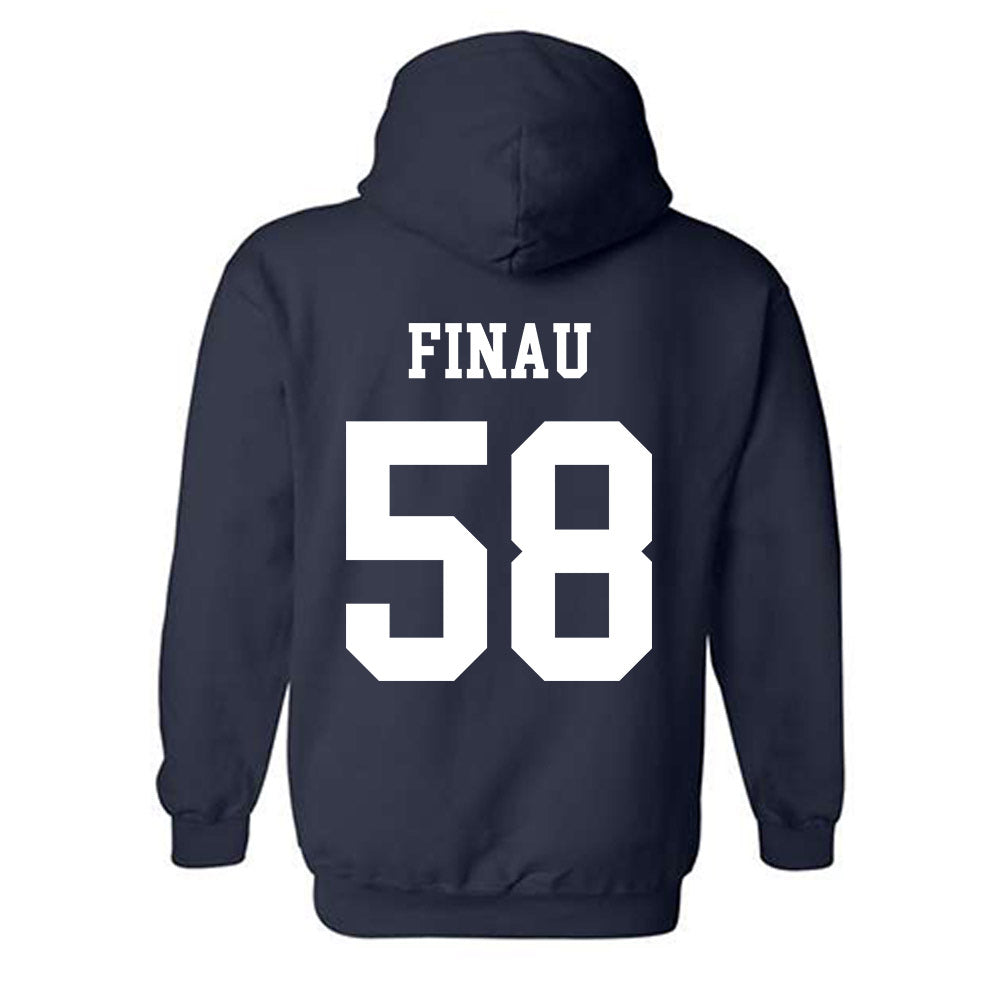 BYU - NCAA Football : Paki Finau - Generic Shersey Hooded Sweatshirt-1