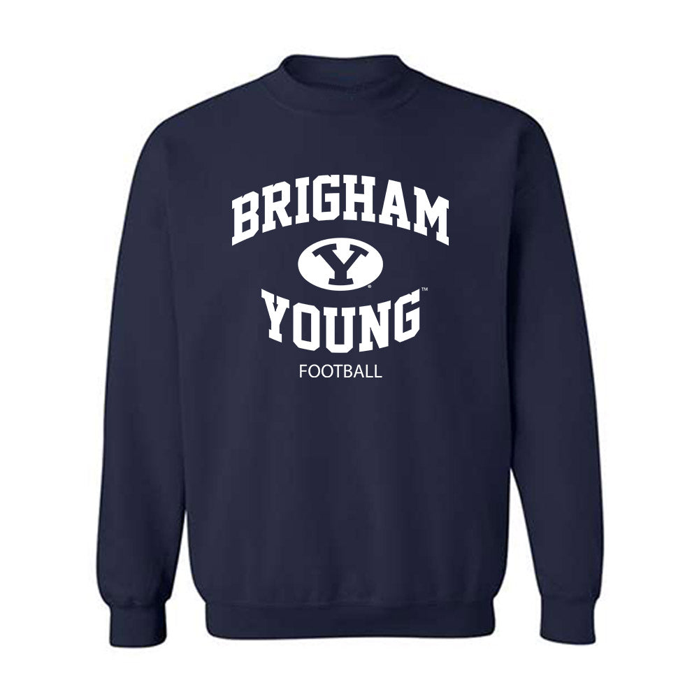 BYU - NCAA Football : Ty Smith - Generic Shersey Crewneck Sweatshirt-0