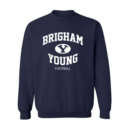 BYU - NCAA Football : Ty Smith - Generic Shersey Crewneck Sweatshirt-0