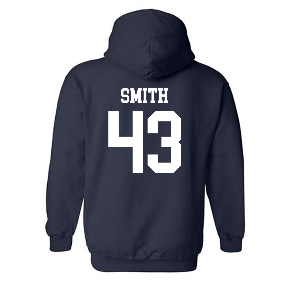 BYU - NCAA Football : Ty Smith - Sports Shersey Hooded Sweatshirt-1