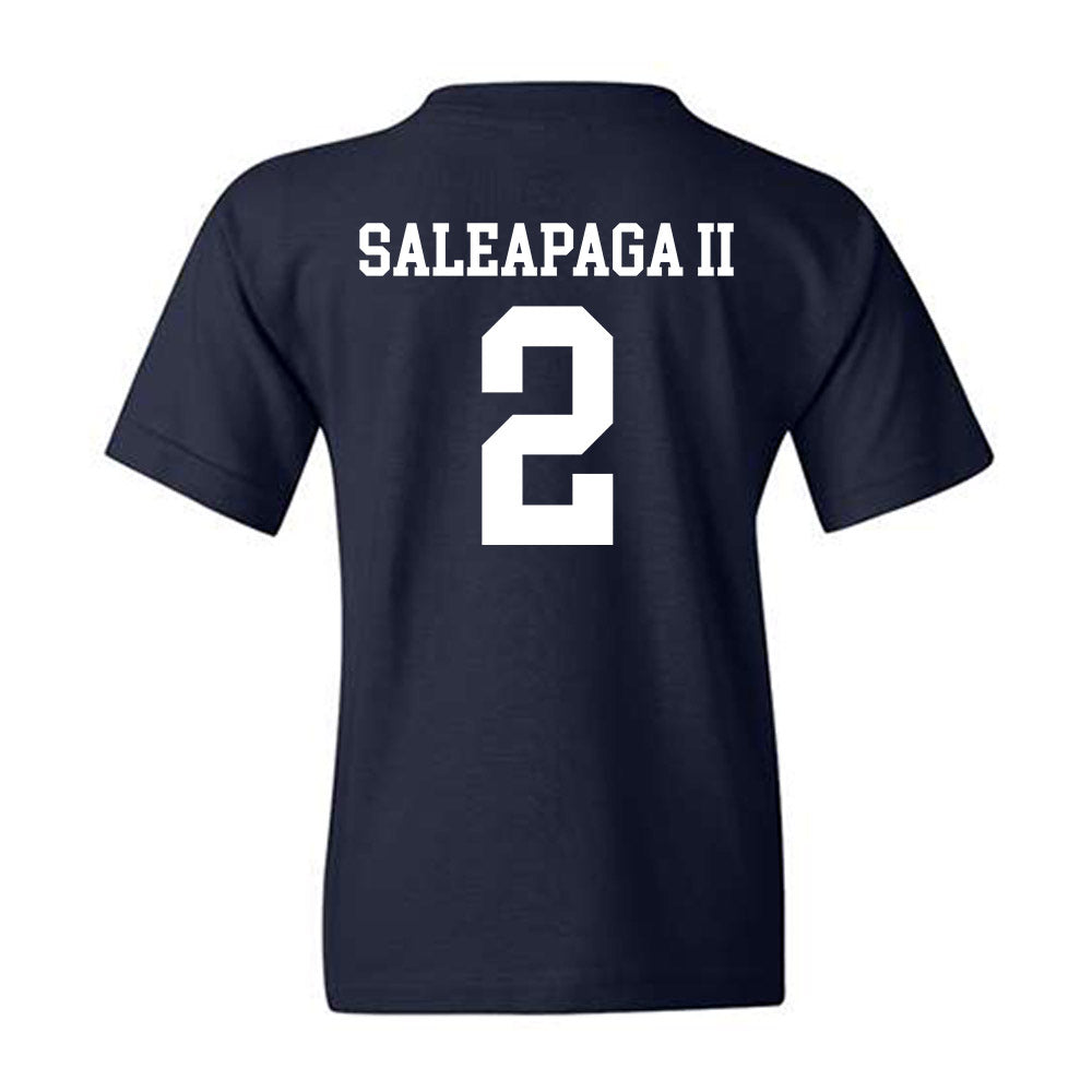 BYU - NCAA Football : Roger Saleapaga II - Sports Shersey Youth T-Shirt-1
