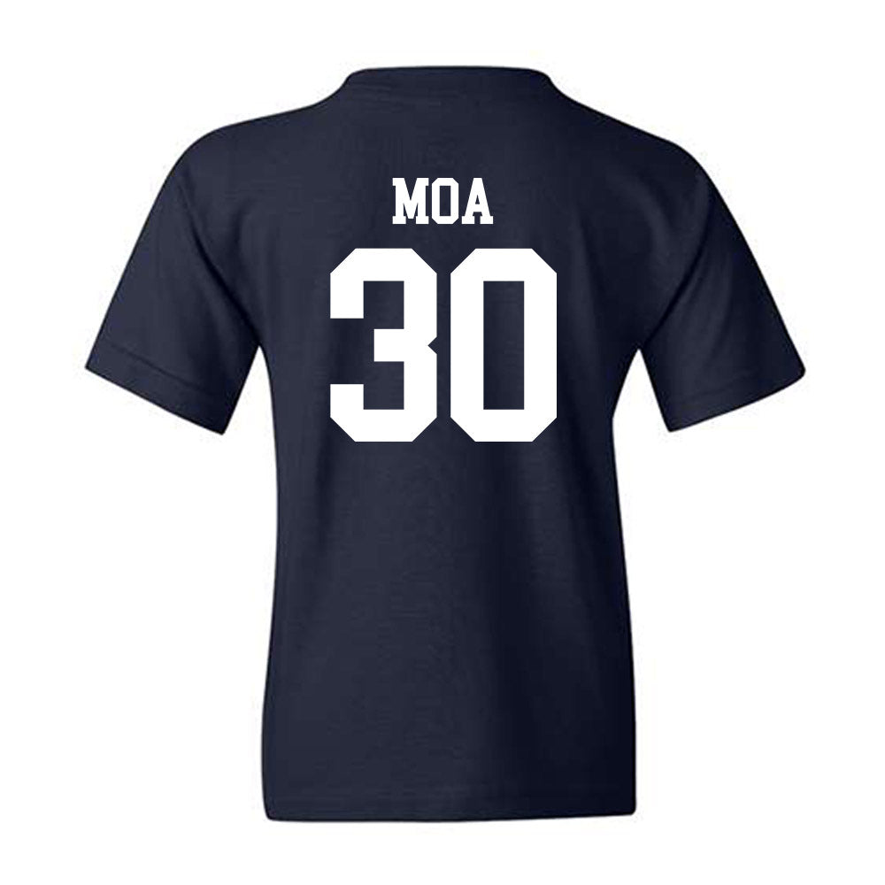 BYU - NCAA Football : Sione Moa - Sports Shersey Youth T-Shirt-1